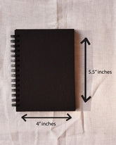 FLOWERS - Black Mini Notebook